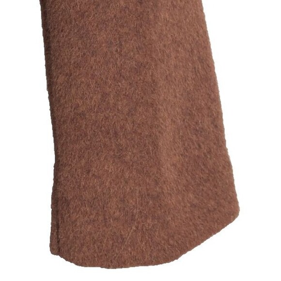 ABERCROMBIE & FITCH Wrap Coat Small Wool Blend Rust Preppy Academia Chic - Picture 11 of 15